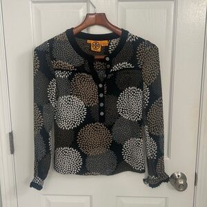 Like NEW!! Gorgeous 100% Silk Tory Burch Sheer Top